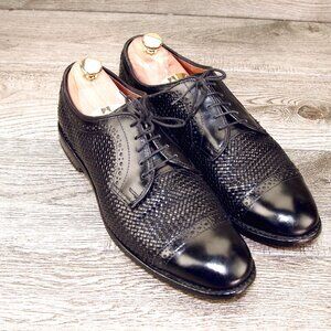 Allen Edmonds SHREEVEPORT Woven Blucher 8.5 E Black * add $15 new Cedar Trees